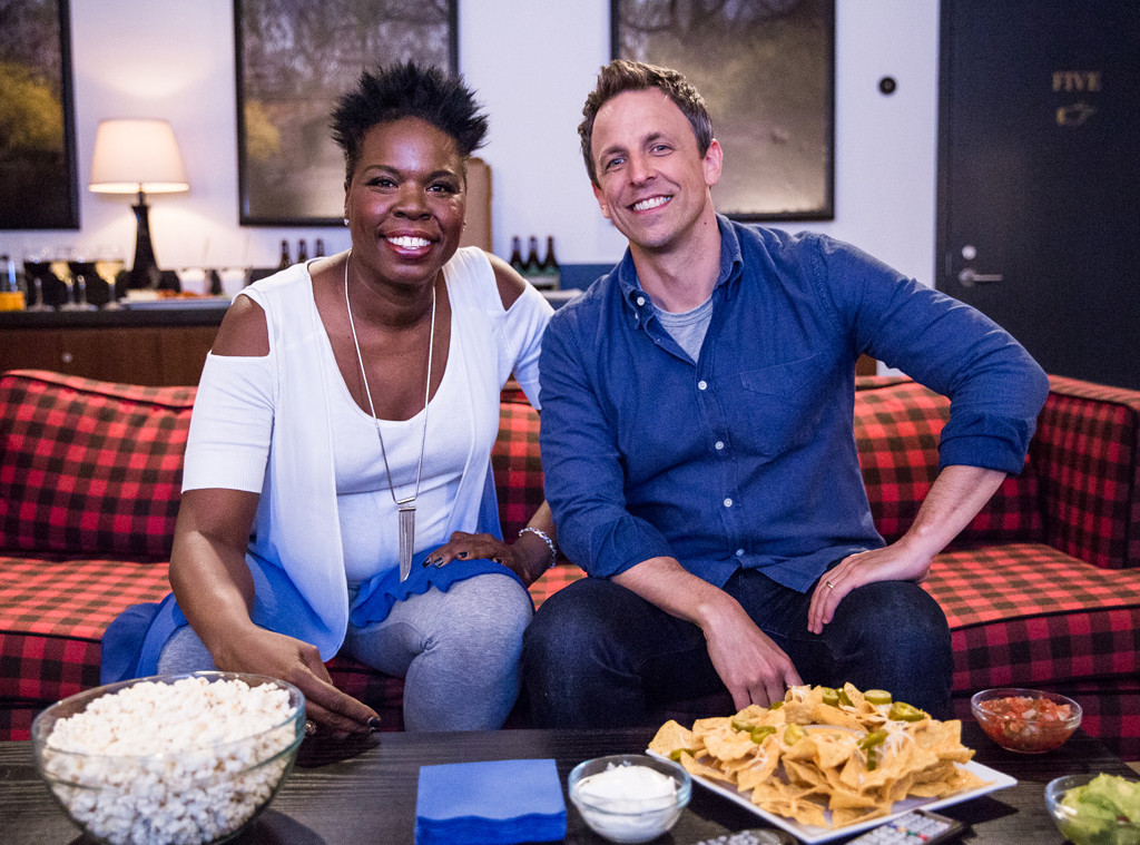Leslie Jones, Seth Meyers, Late Night With Seth Meyers Leslie Jones, Seth Meyers, Late Night With Seth Meyers